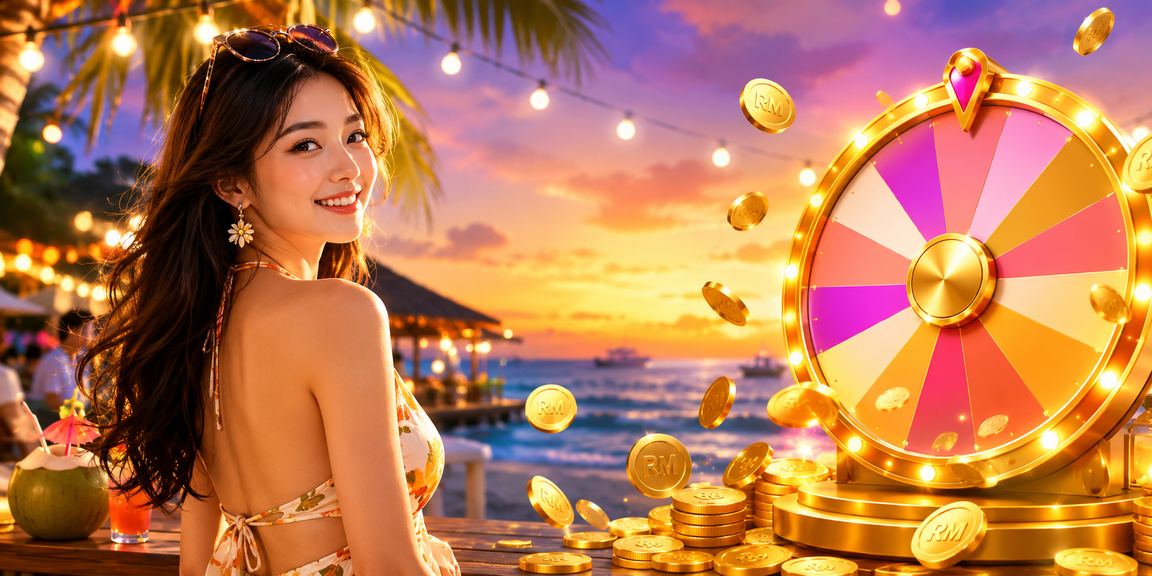 Suasana permainan roulette malam di Johor Bahru dengan promosi v2043